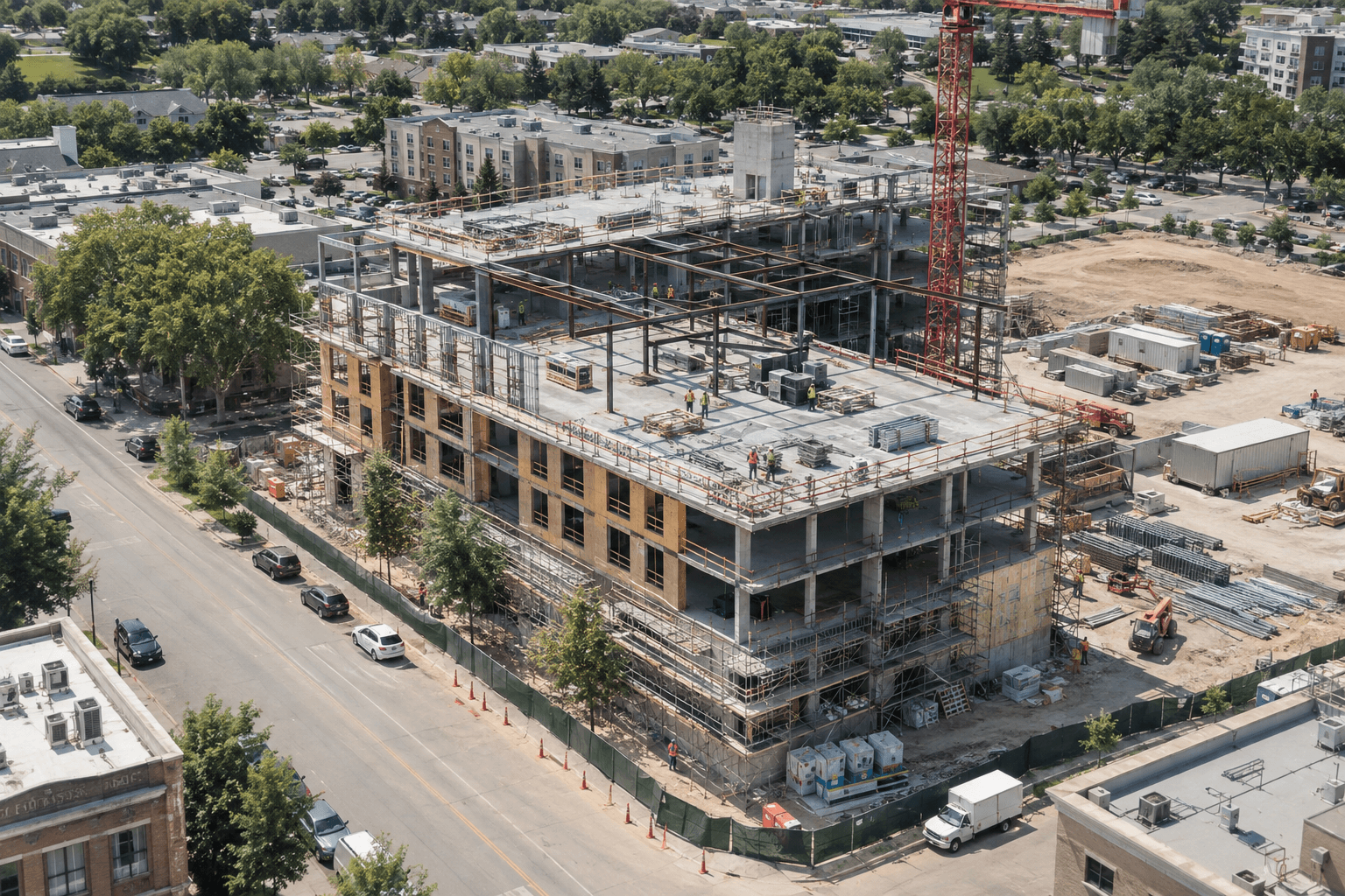 Capture inspiration: Consistent aerial site documentation that makes each construction milestone easy to understand.