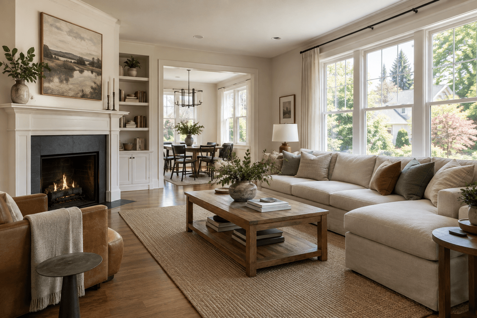 Capture inspiration: Natural-light interiors with clear space, balanced windows, and honest architectural detail.